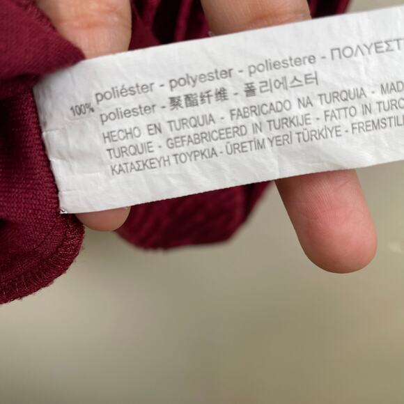 Womens Skirt Sz S Velvet Whimsigoth Witchy Burgundy Vamp Holiday Christmas Midi - Picture 8 of 9